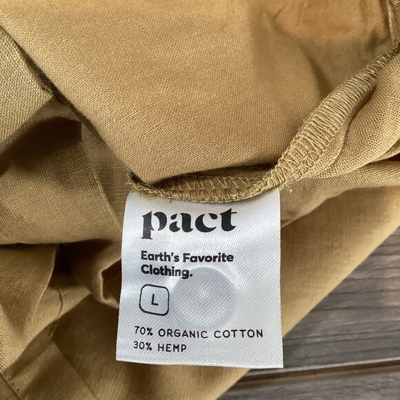 Pact Romper Shorts Size L The Harbour Organic Cotton Hemp Lightweight Casual - Picture 11 of 16